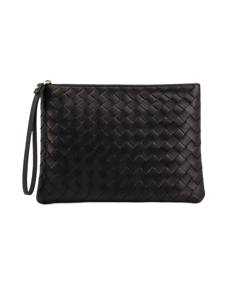 Bottega Veneta Black Leather Handbag Handbags