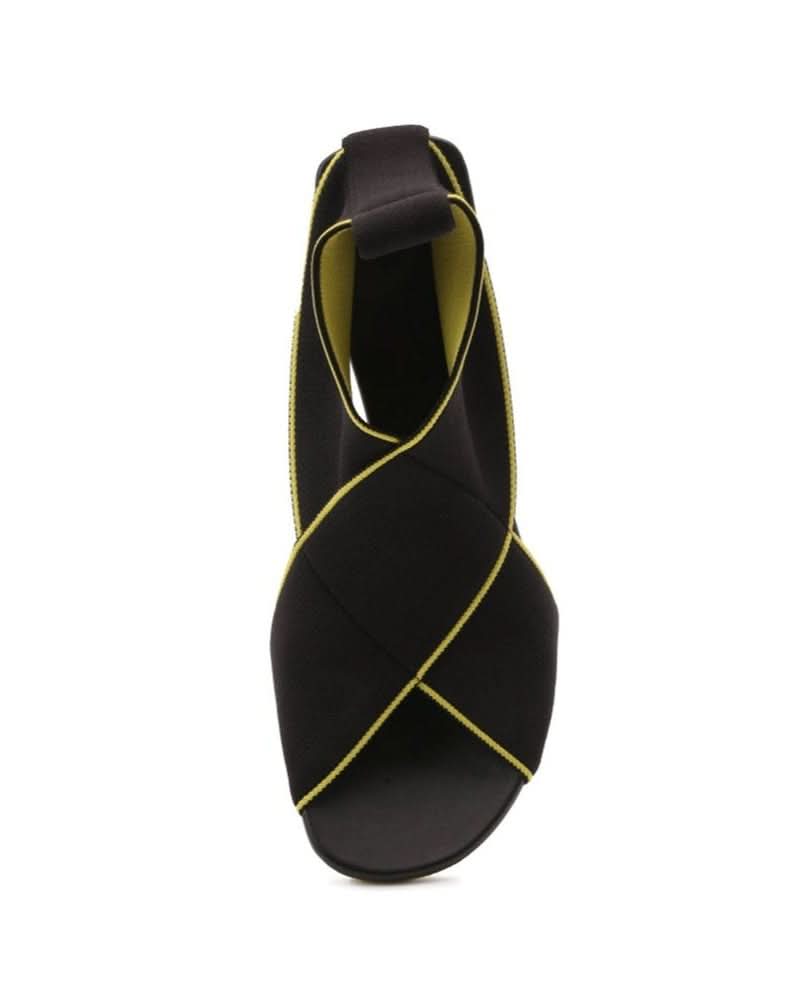 Bottega Veneta Black Platform Sandals Heels