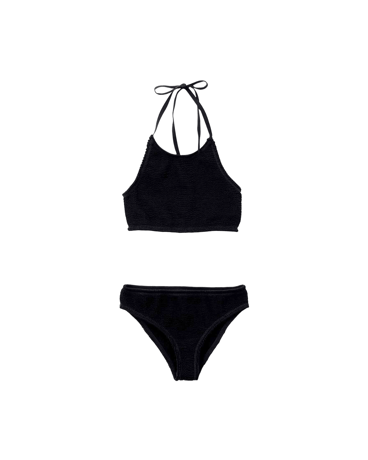 Bottega Veneta Black Polyamide Bikini Glam Steals