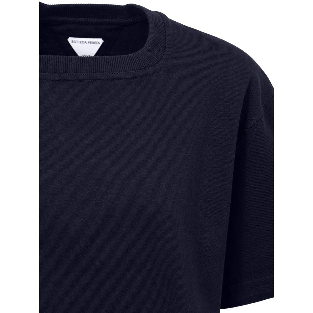 Bottega Veneta Blue Cotton T-Shirt Glam Steals