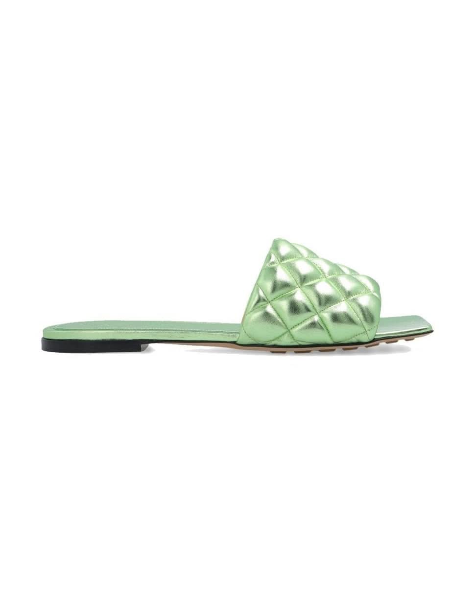 Bottega Veneta Calfskin Flat Sandals Flats