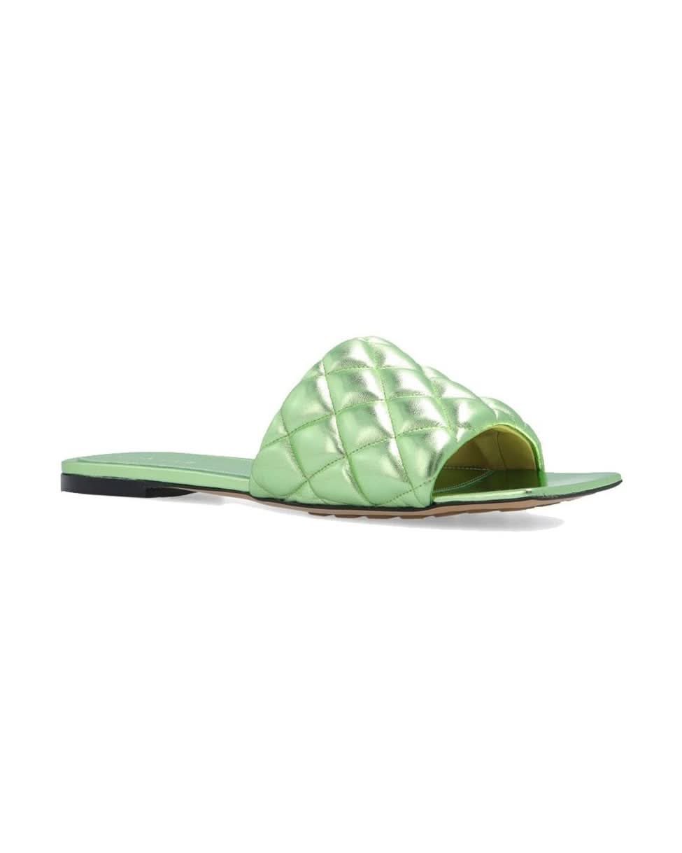 Bottega Veneta Calfskin Flat Sandals Flats