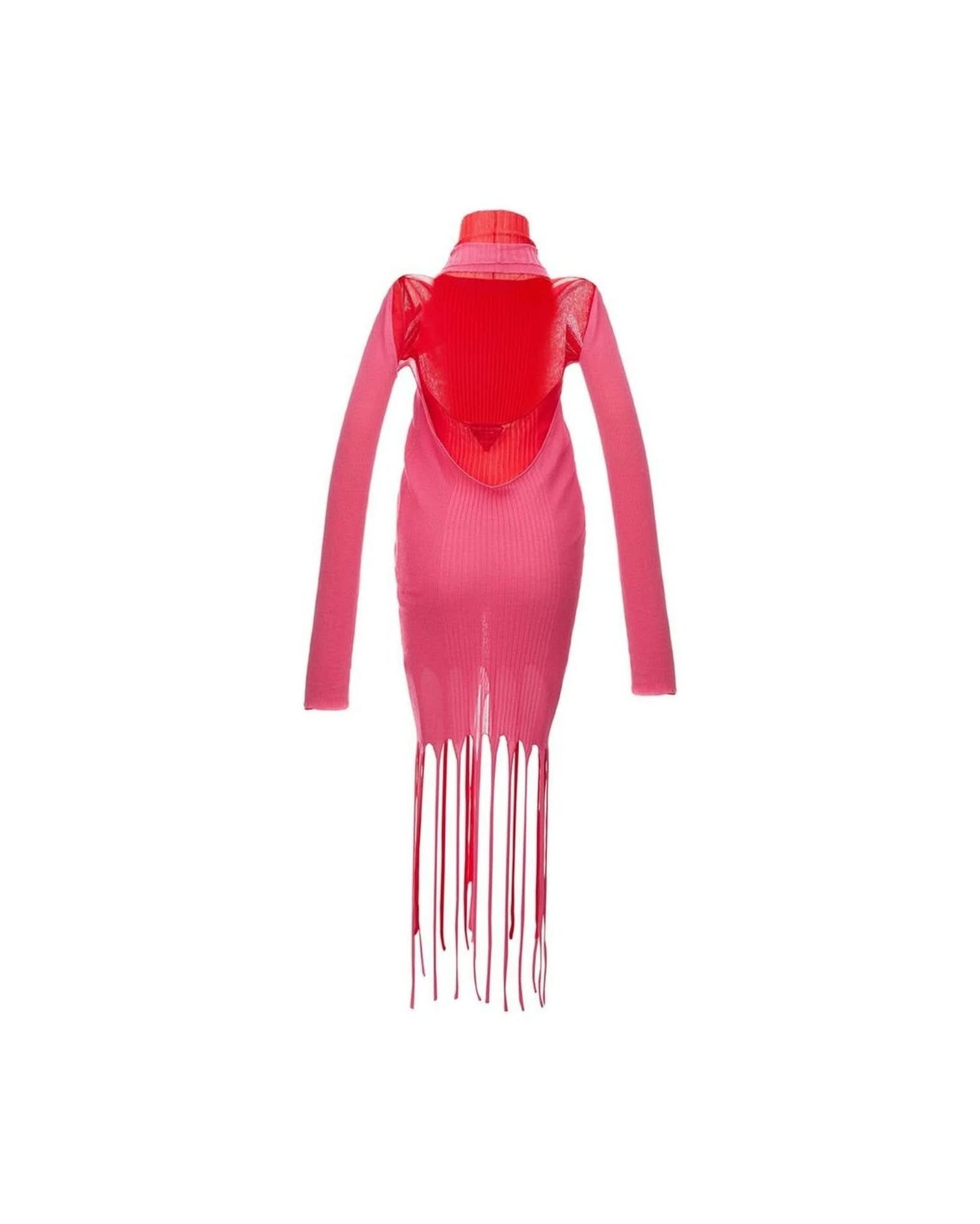 Bottega Veneta Pink Cotton Dress Dresses