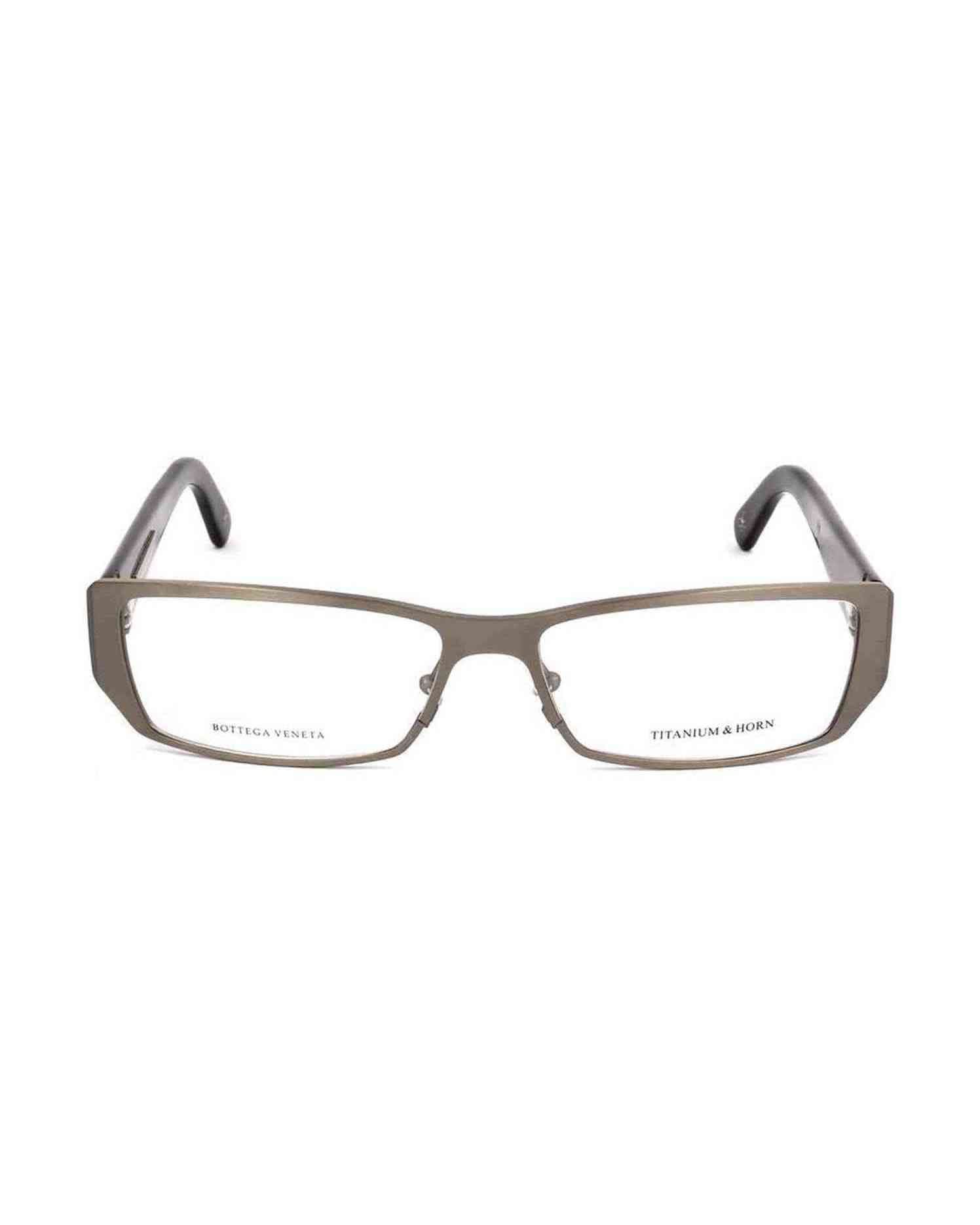 Bottega Veneta Silver Titanium Frame Eyeglasses