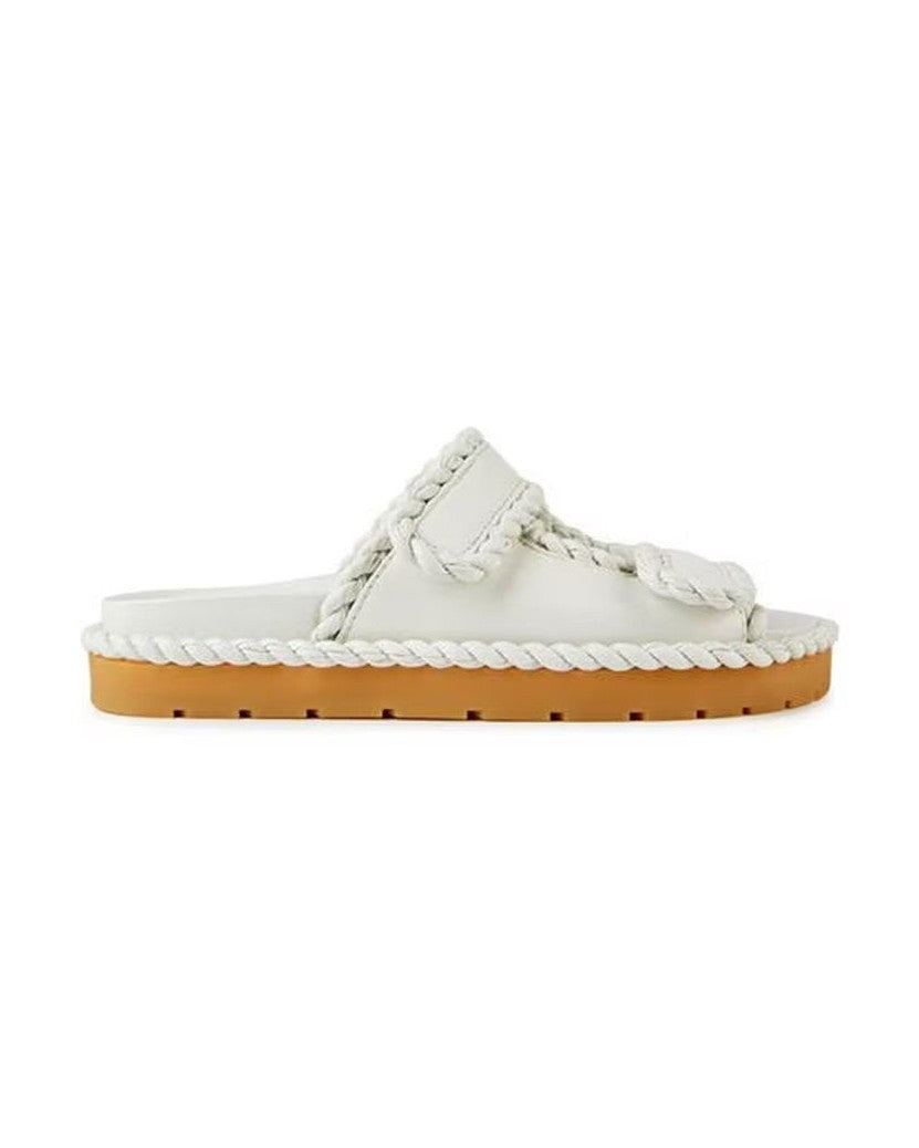 Bottega Veneta White Leather Lamb Sandals Glam Steals