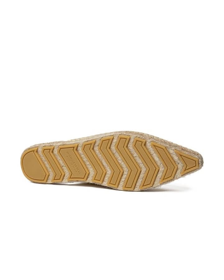 Bottega Veneta Yellow Leather Espadrille Flats