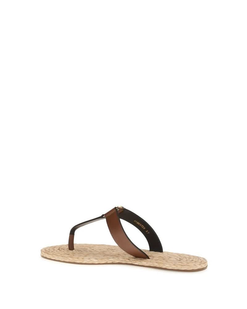 Saint Laurent Brown Flat Sandals Glam Steals