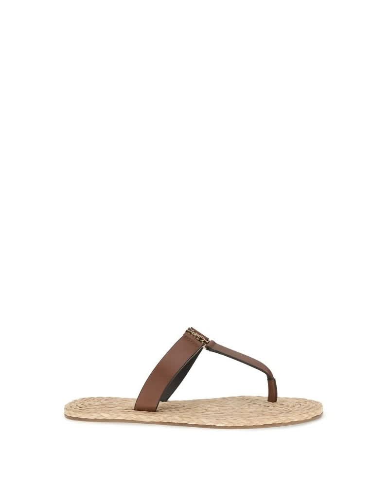 Saint Laurent Brown Flat Sandals Glam Steals