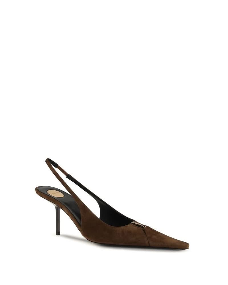 Saint Laurent Brown High Heel Pumps Glam Steals