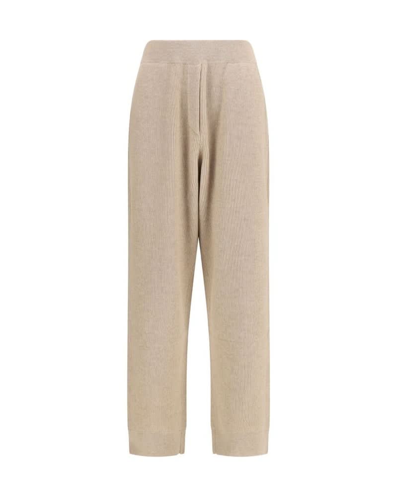 Brunello Cucinelli Beige Cashmere Casual Pant Glam Steals
