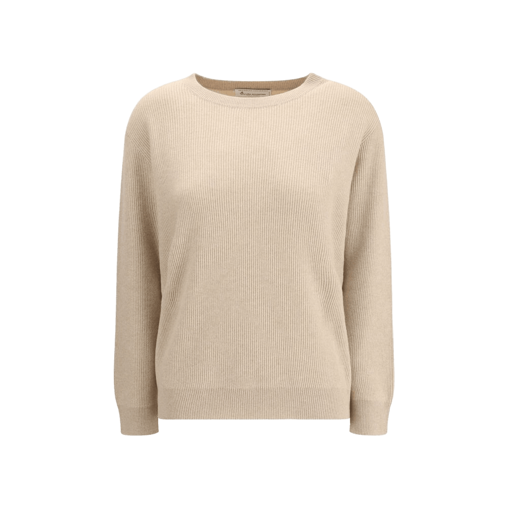 Brunello Cucinelli Beige Cashmere Sweater
