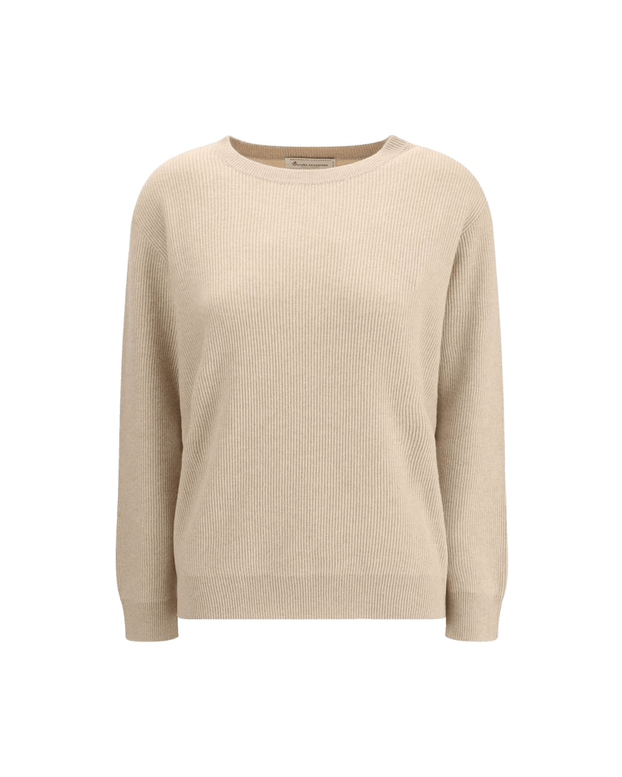 Brunello Cucinelli Beige Cashmere Sweater Glam Steals