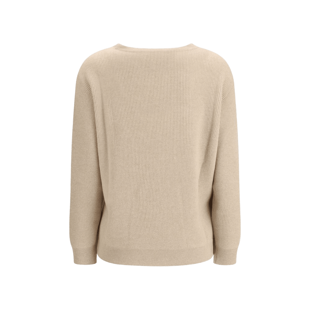 Brunello Cucinelli Beige Cashmere Sweater