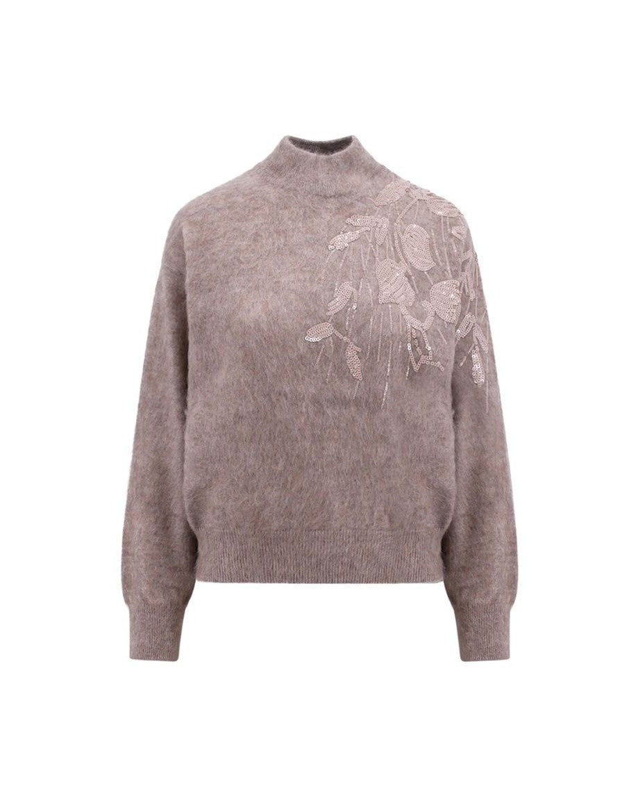 Brunello Cucinelli Beige Cashmere Sweatshirt Glam Steals