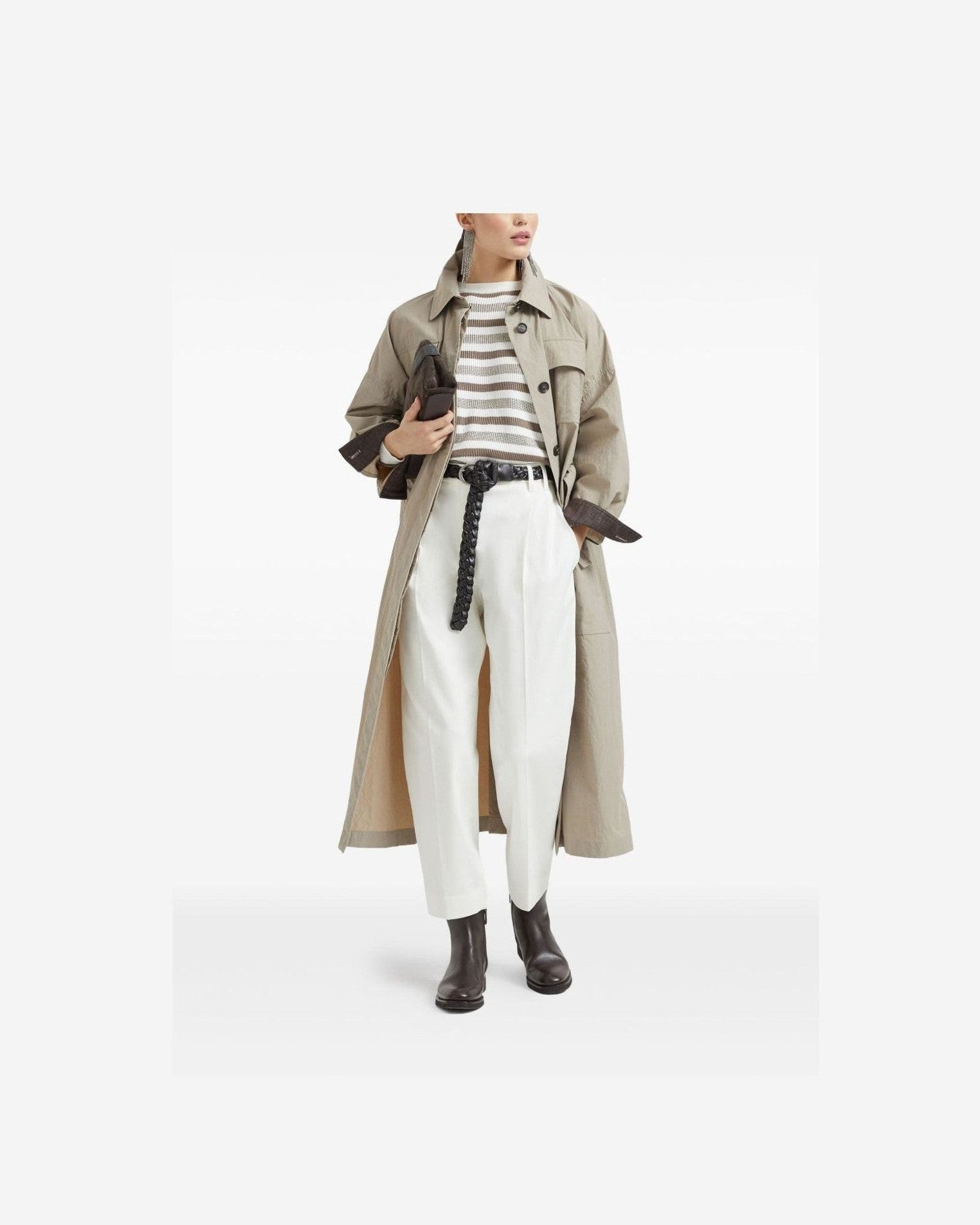 Brunello Cucinelli Beige Coat Glam Steals