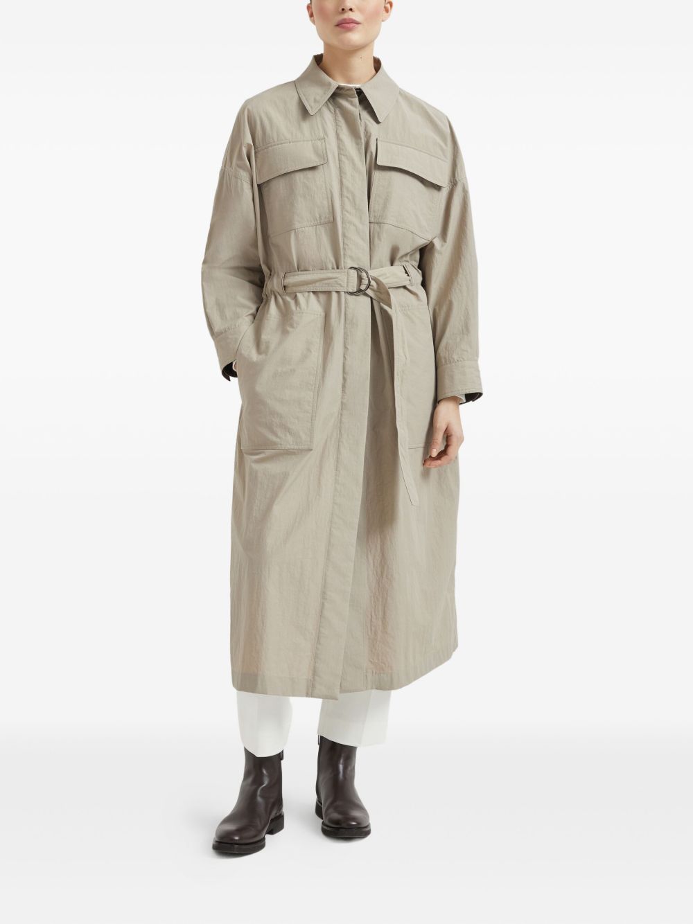 Brunello Cucinelli Beige Coat Glam Steals