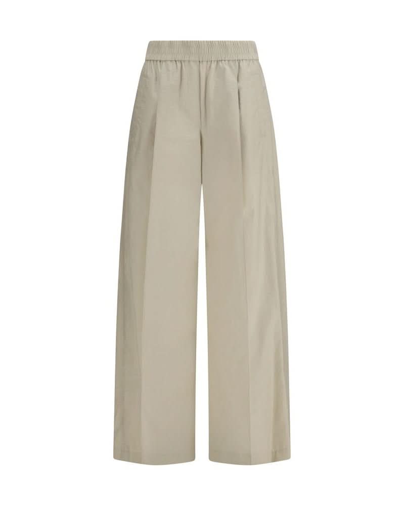 Brunello Cucinelli Beige Cotton Casual Pant Glam Steals