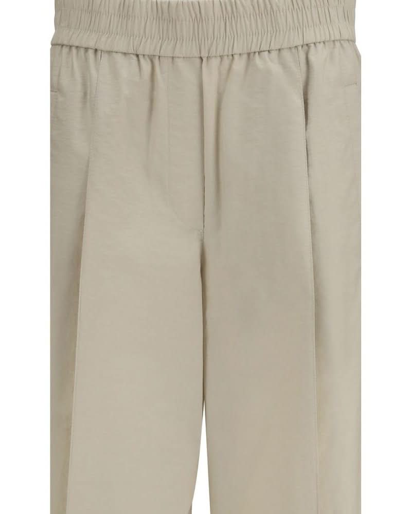 Brunello Cucinelli Beige Cotton Casual Pant Glam Steals