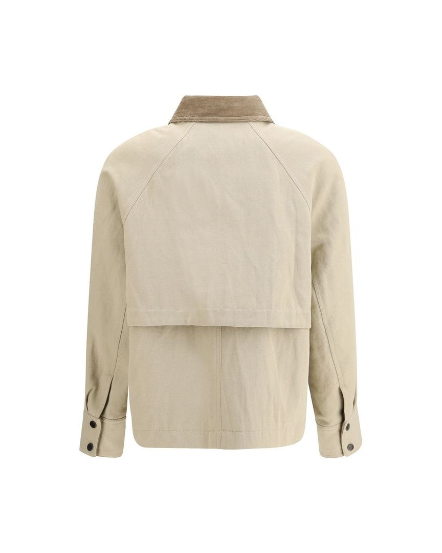 Brunello Cucinelli Beige Cotton Coat Glam Steals