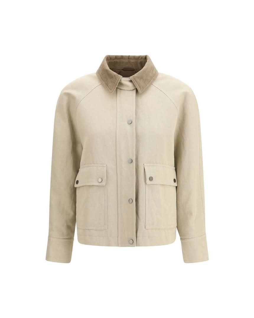 Brunello Cucinelli Beige Cotton Coat