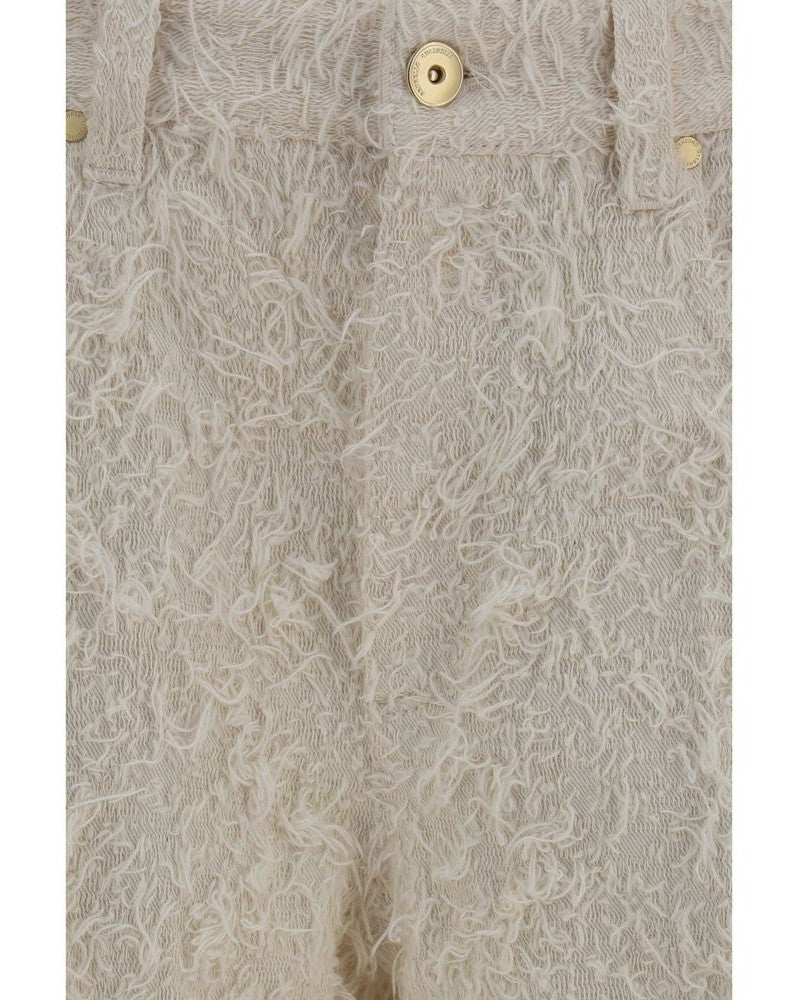 Brunello Cucinelli Beige Cotton Cropped Pant Glam Steals