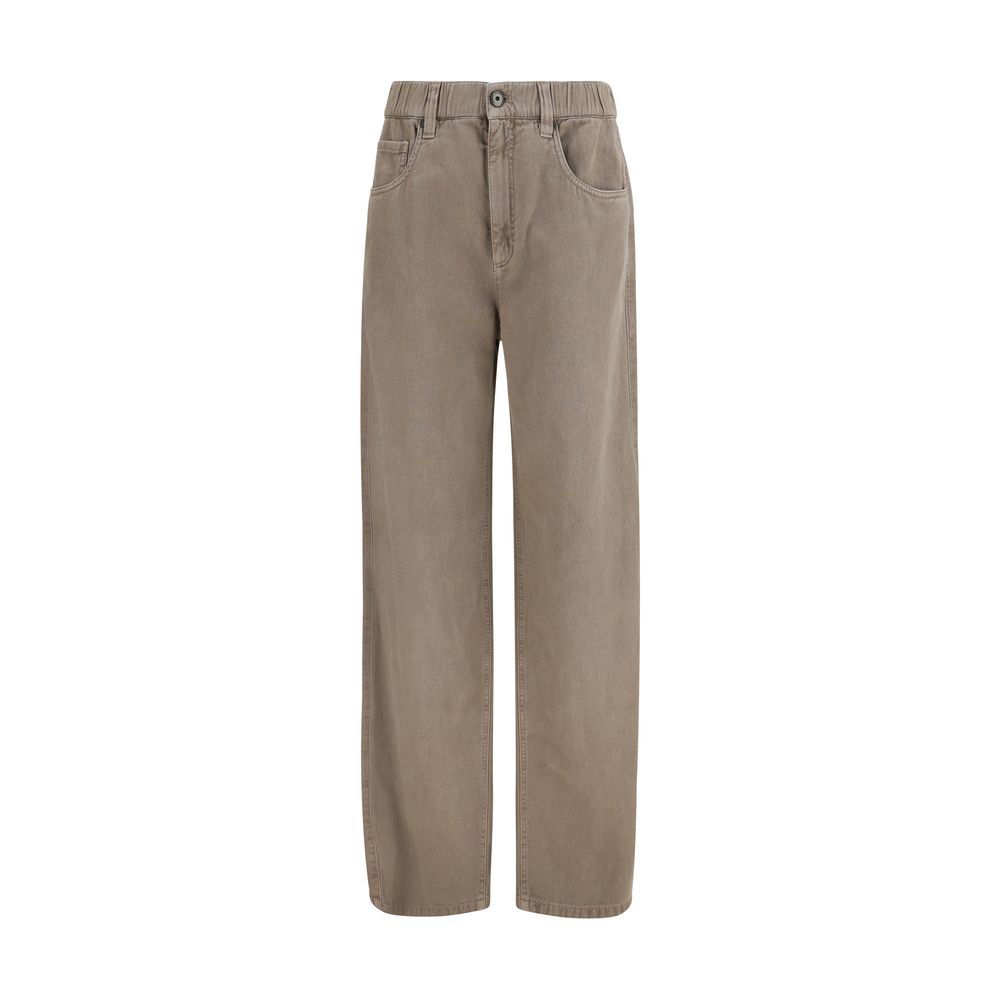 Brunello Cucinelli Beige Cotton Jeans Denim Glam Steals