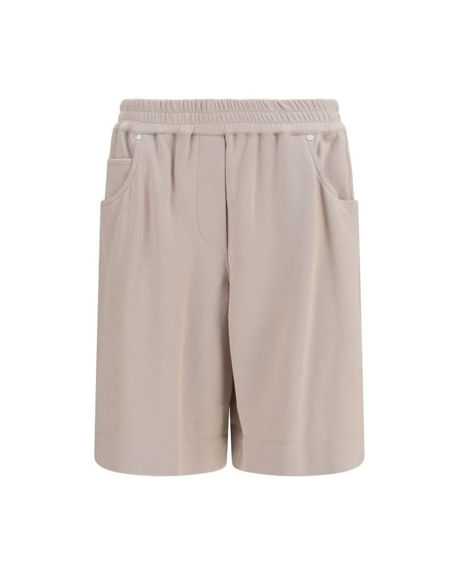 Brunello Cucinelli Beige Cotton Shorts Glam Steals