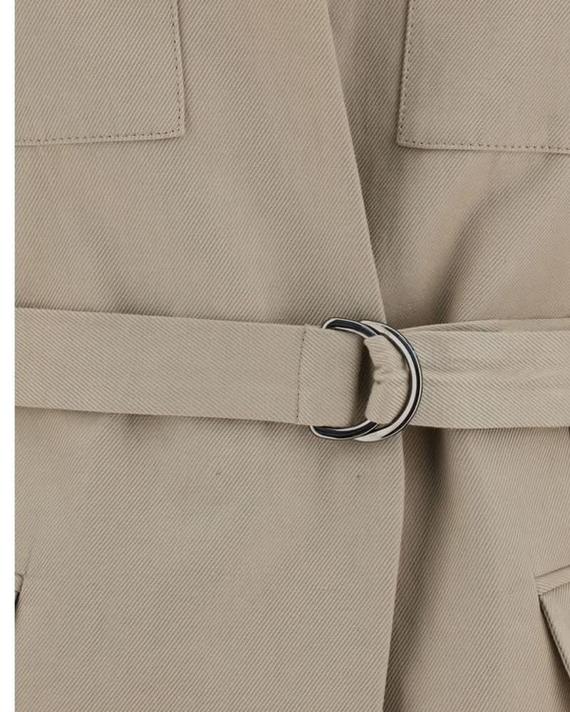 Brunello Cucinelli Beige Cotton Sleveless Jacket Glam Steals