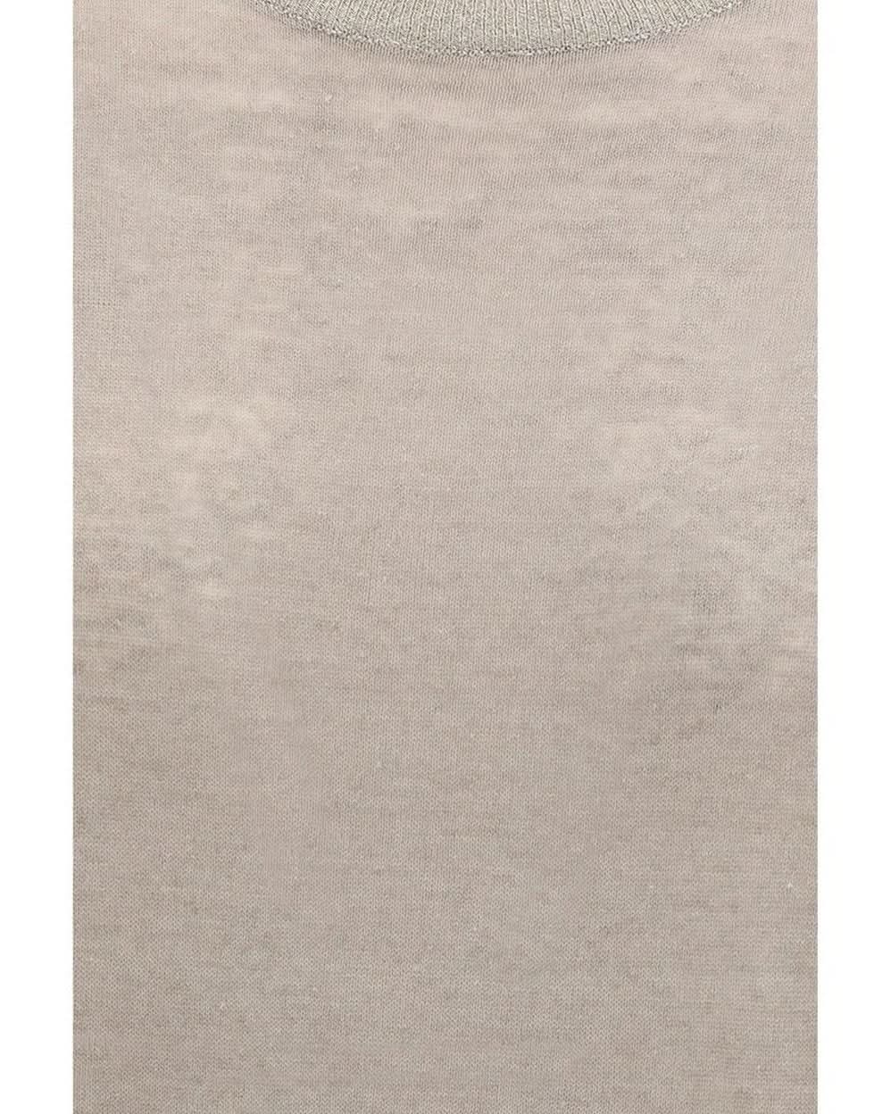 Brunello Cucinelli Beige Linen T-shirt Glam Steals