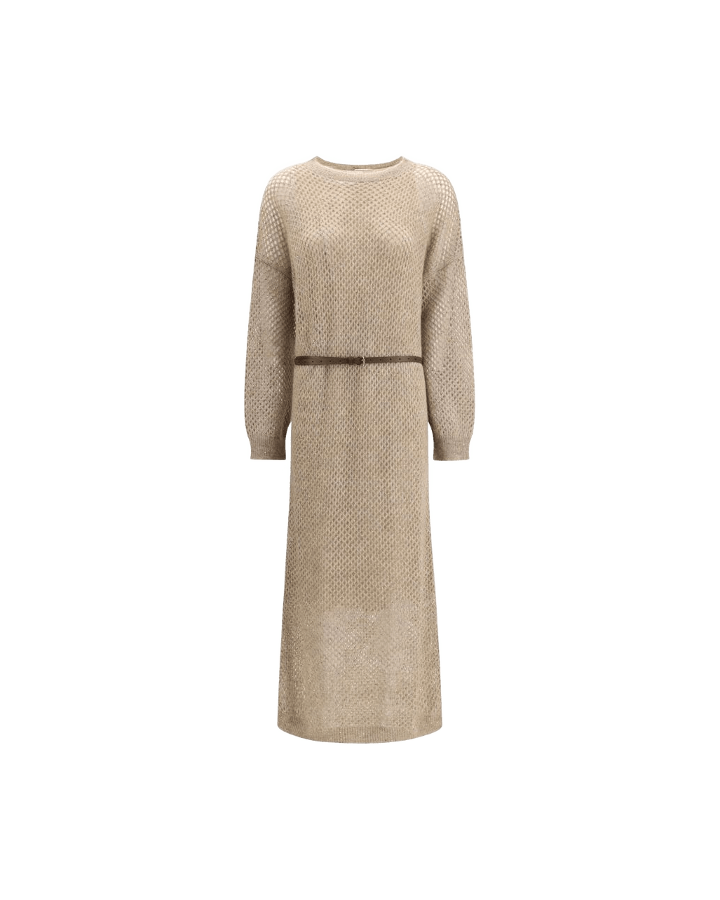 Brunello Cucinelli Beige Mohair Casual Dress Glam Steals