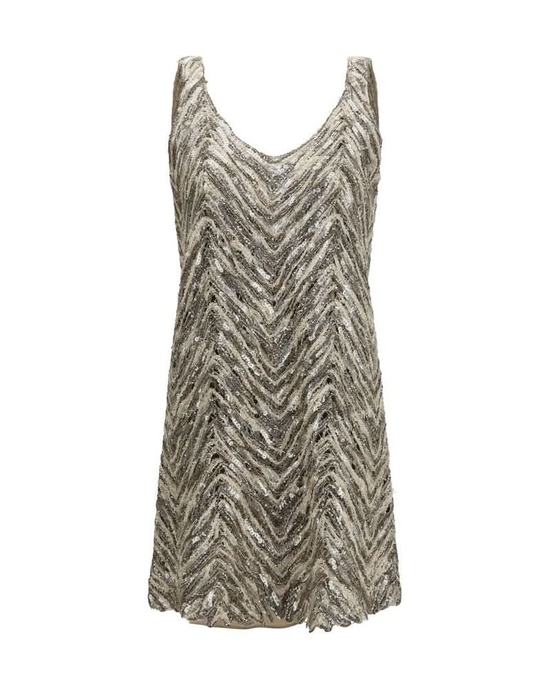 Brunello Cucinelli Beige Paper Cocktail Dress Glam Steals