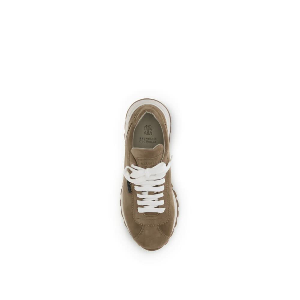 Brunello Cucinelli Beige Rubber Platform Sneakers Sneakers