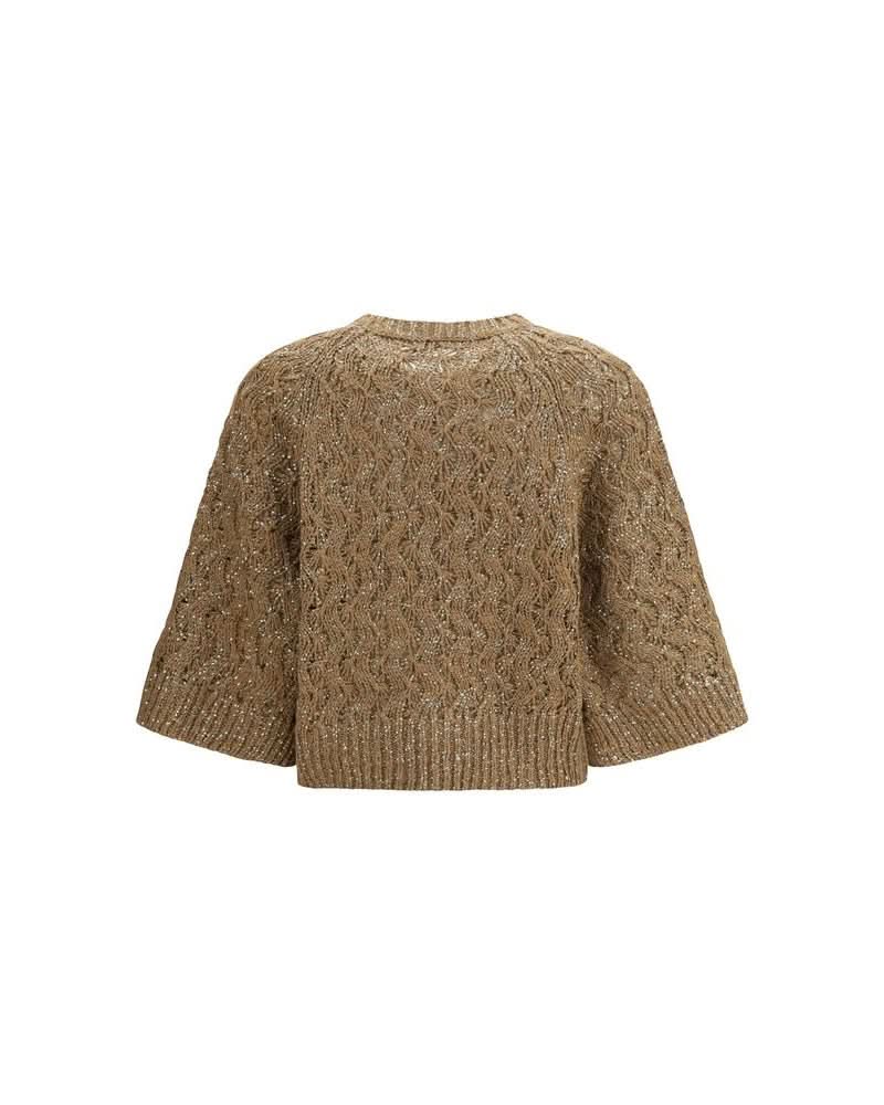 Brunello Cucinelli Beige Silk Sweatshirt
