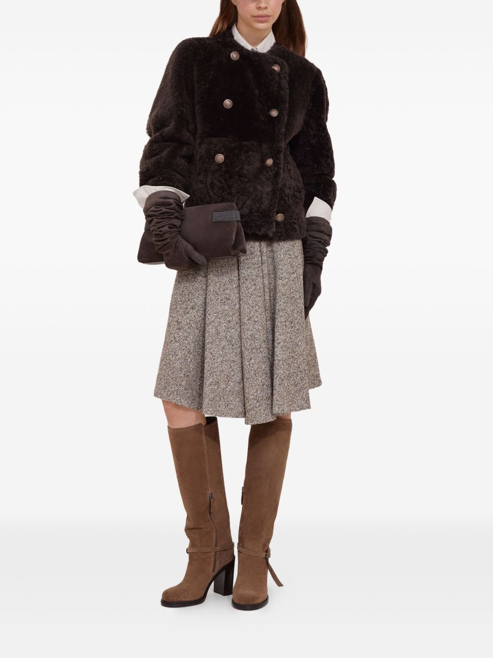 Brunello Cucinelli Beige Skirt Glam Steals