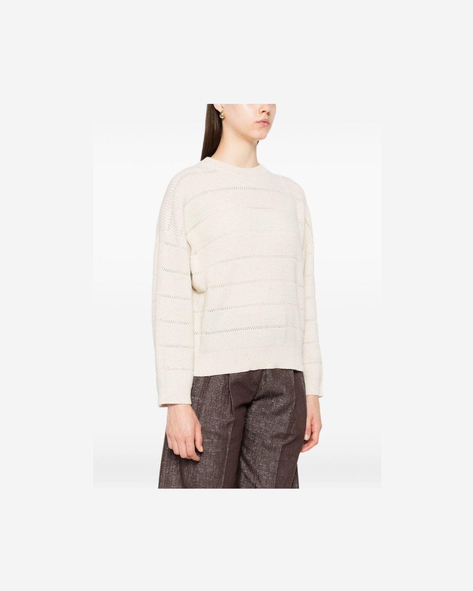 Brunello Cucinelli Beige Sweater Glam Steals