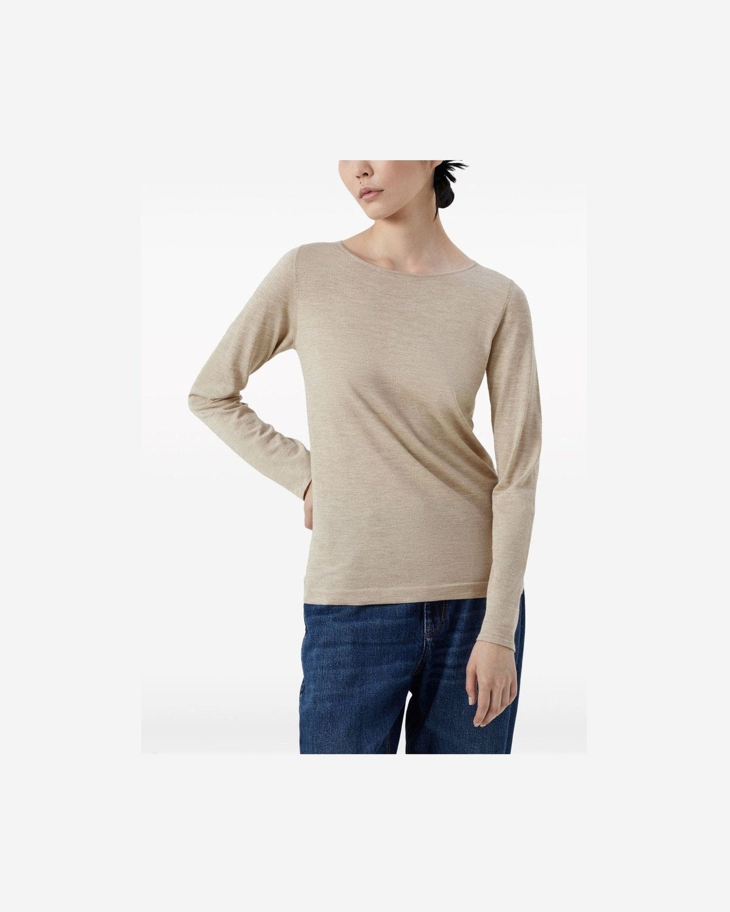 Brunello Cucinelli Beige Sweater Glam Steals