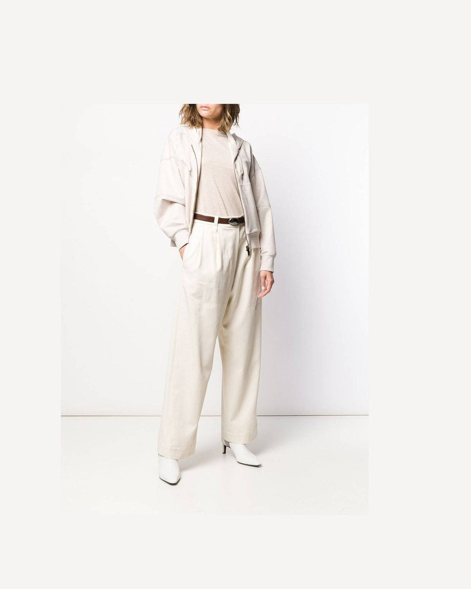 Brunello Cucinelli Beige T-shirt and Polo Glam Steals