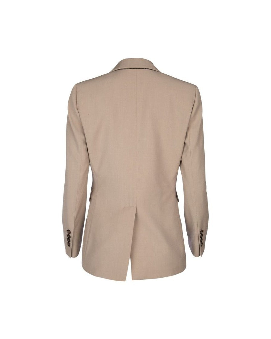 Brunello Cucinelli Beige Virgin Wool Blazer Glam Steals