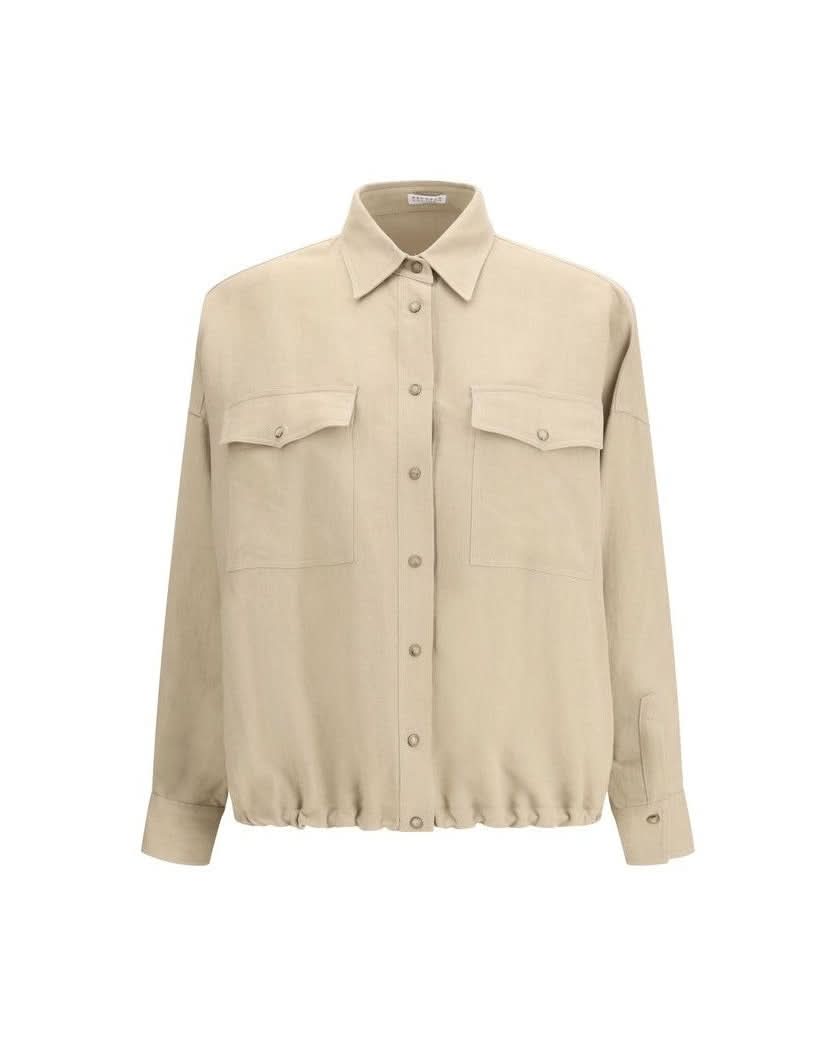 Brunello Cucinelli Beige Viscose Blouse