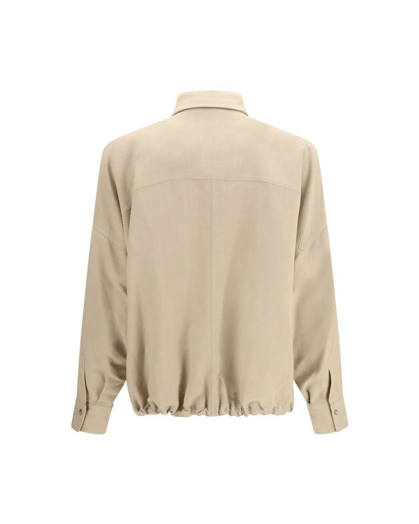 Brunello Cucinelli Beige Viscose Blouse Glam Steals
