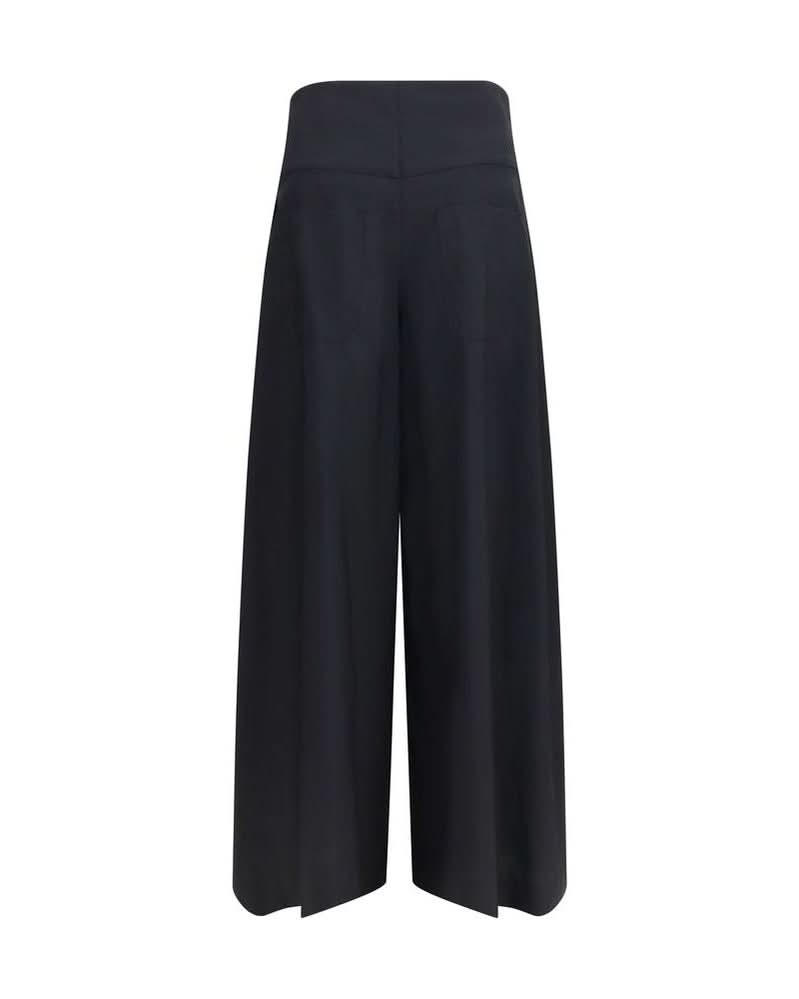 Brunello Cucinelli Black Cotton Casual Pant Glam Steals