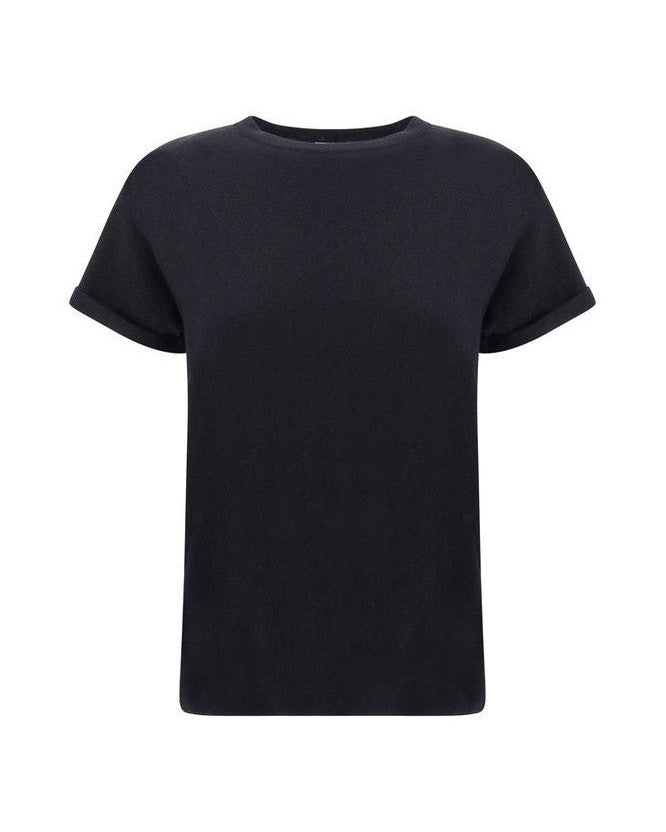 Brunello Cucinelli Black Nylon T-shirt Glam Steals