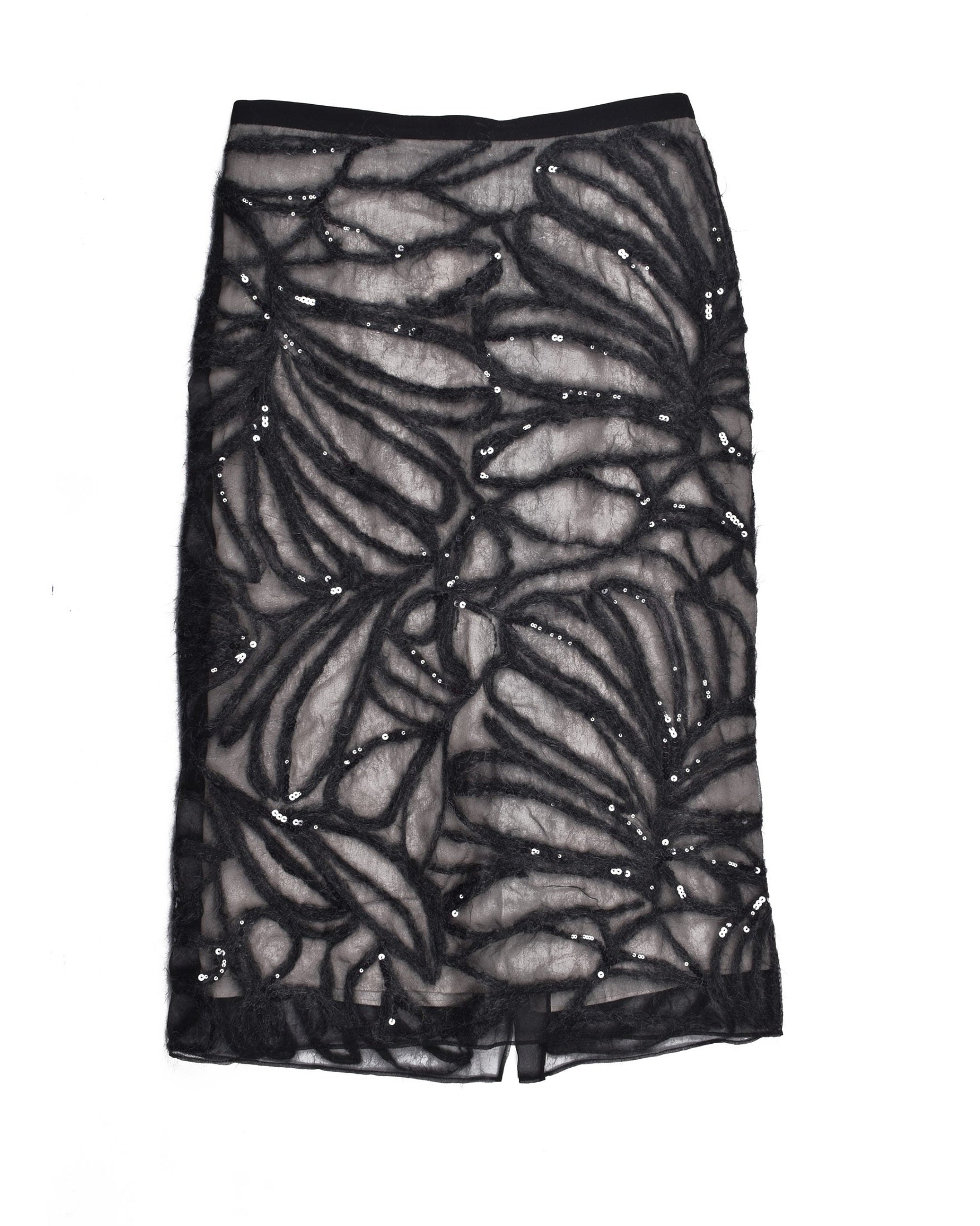 Brunello Cucinelli Black Silk Midi Skirt Glam Steals