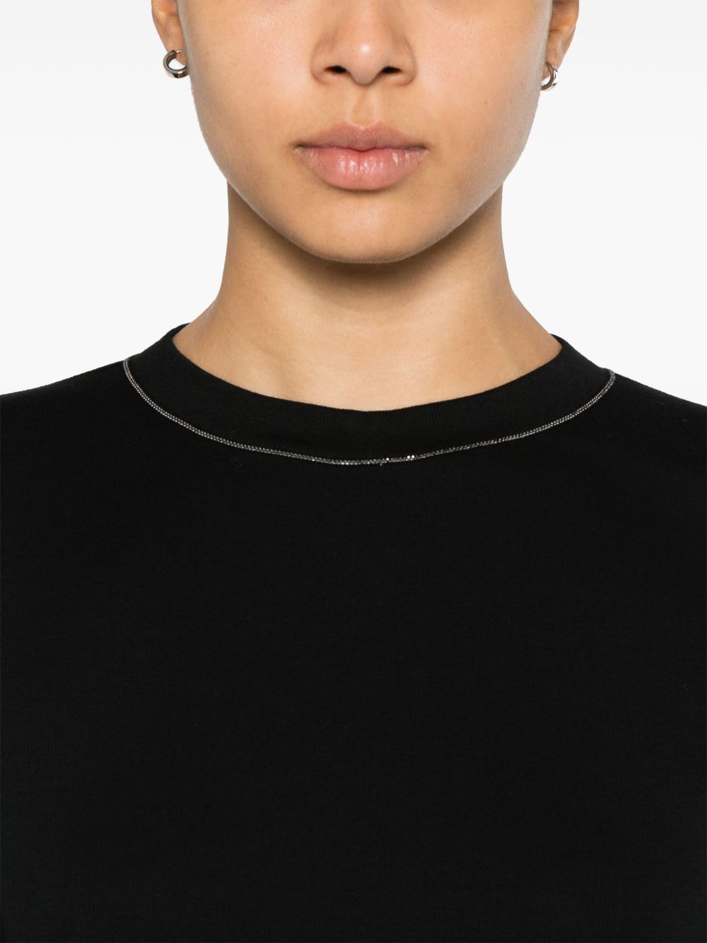 Brunello Cucinelli Black T-shirt Glam Steals