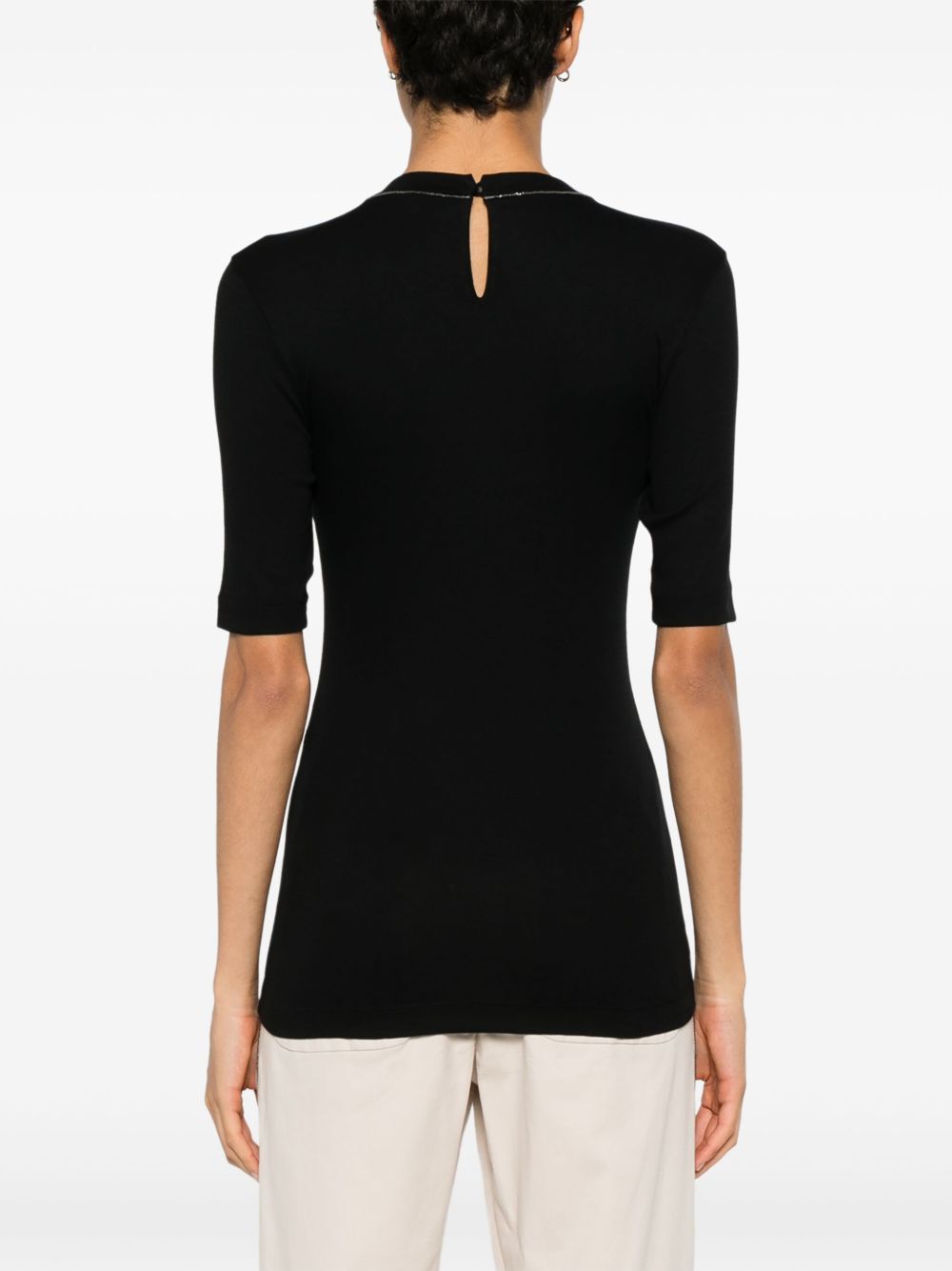 Brunello Cucinelli Black T-shirt Glam Steals
