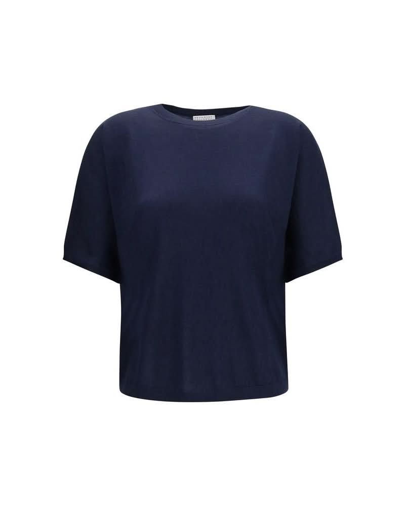 Brunello Cucinelli Blue Cashmere Sleeveles Sweater Glam Steals