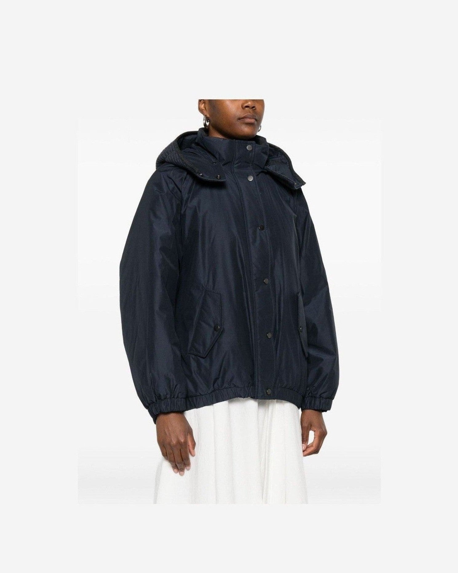 Brunello Cucinelli Blue Coat Glam Steals