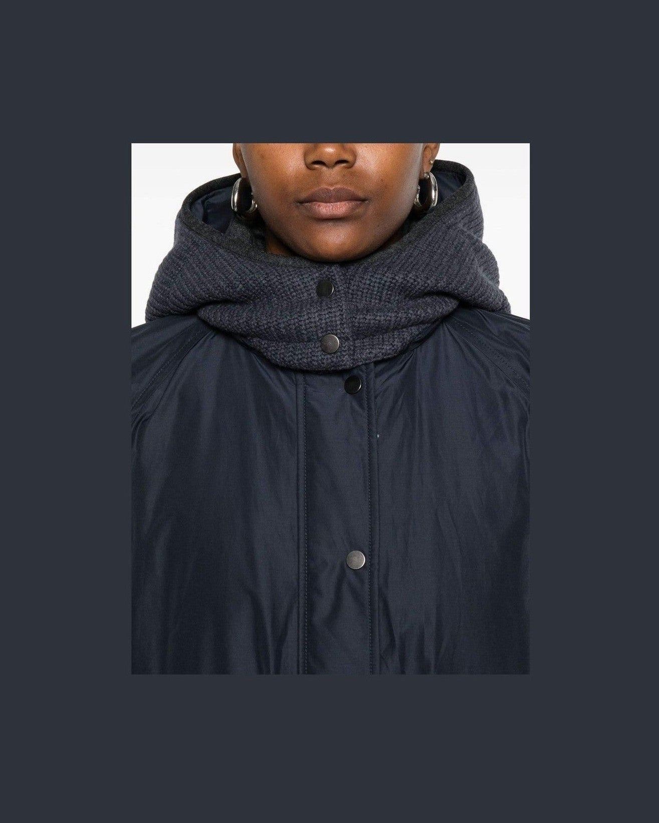 Brunello Cucinelli Blue Coat Glam Steals