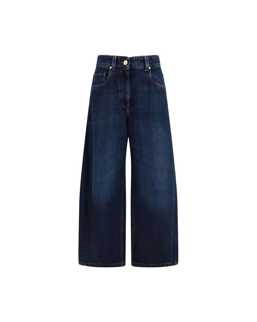 Brunello Cucinelli Blue Cotton Denim Jeans Jeans