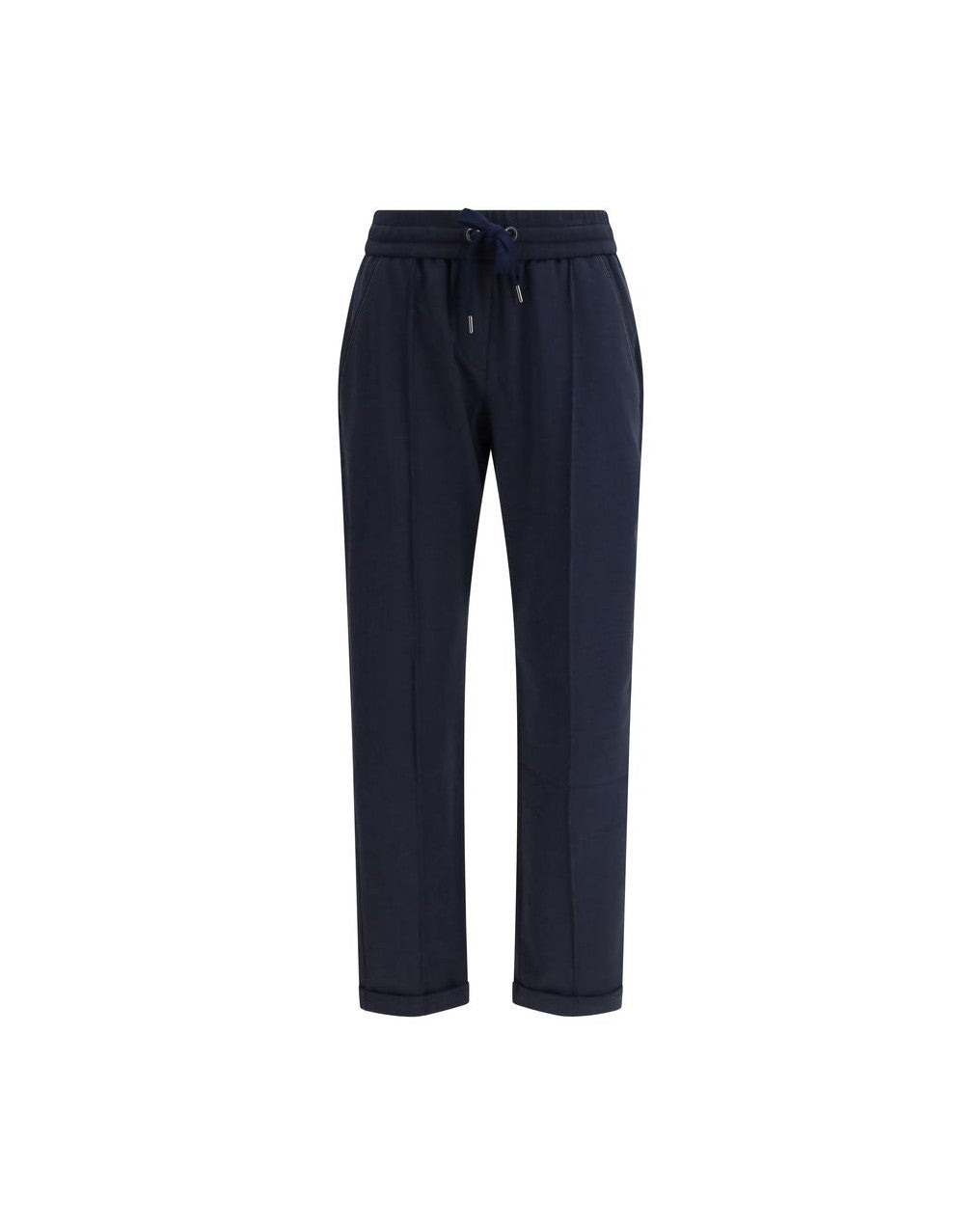Brunello Cucinelli Blue Cotton Joggers Glam Steals